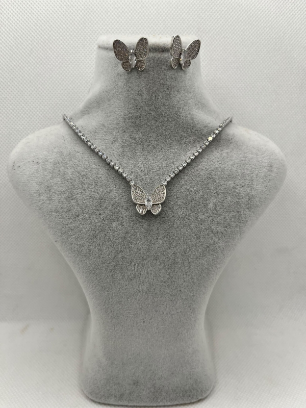 Zirkon Kelebek Set